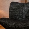 Bronx71 Sessel Moira drehbar melierter Stoff schwarz Bild 5