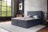 AX LIVING Boxspringbett 200x200 Kilve Dunkelgrau mit Bettkasten Topper Bild 5