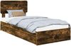 vidaXL Aufbewahrungsbett Geräucherte Eiche 90 x 190 cm Holzwerkstoff 3412322 Bild 2