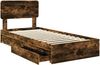 vidaXL Aufbewahrungsbett Geräucherte Eiche 90 x 190 cm Holzwerkstoff 3412322 Bild 5