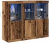 vidaXL LED-Sideboard 3 pcs Altholz 123 x 37 x 100 cm Holzwerkstoff 3333117 Bild 3