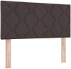 vidaXL Boxspringbett mit Kopfteil Dunkelbraun 90 x 190 cm Stoff 3340062 Bild 5