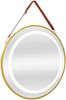 LED-Badspiegel Picerno Ø50cm mit Aufhängung Gold [pro. tec] Bild 4