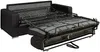 Vente-unique - CALITO Sofa Leder Schwarz - B 223 cm94 cm x H 97 cm x L 194 cm Bild 4
