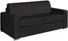 Vente-unique - CALITO Sofa Leder Schwarz - B 223 cm94 cm x H 97 cm x L 194 cm Bild 2