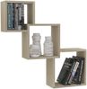 vidaXL Cube Wandregale Sonoma-Eiche 68x15x68 cm Holzwerkstoff 800273 Bild 3