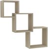 vidaXL Cube Wandregale Sonoma-Eiche 68x15x68 cm Holzwerkstoff 800273 Bild 2