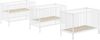 Babybett Kara-lynn 124x65x84 Gitterbett Massivholz Buche Weiß Bild 2