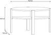 Couchtisch >Topiros< in Betonoptik Dunkelgrau - 74,4x45,5x74,4cm (BxHxT) Bild 5