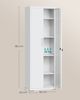 Songmics Aktenschrank mit 5 Ebenen, Stahl mattweiß, 60 x 40 x 180 cm Bild 5