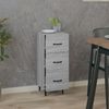 Sideboard, Kommode Grau Sonoma 34,5x34x90 cm Holzwerkstoff Bild 3