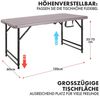 Floordirekt Klapptisch Saga, Ideal für Garten und Camping, 120x60 cm Bild 2