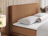 Boxspringbett KING DOREN, mit zwei Bettkästen und einer Multipocket-Matratze - 200x200 - Orange Stoff - H3 Bild 3