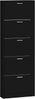 vidaXL Schuhschrank Schwarz 59x17x169 cm Holzwerkstoff 342512 Bild 5