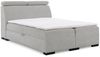 Boxspringbett Bett NESTOR 120x200cm Set. 1 in Stoff Dress Me Silbergrau Bild 5