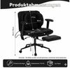 Leawin Drehstuhl Ergonomischer Bürostuhl mit Air-Lordosenstütze, Breiter Drehstuhl mit Rollen, weich gepolstert bis 150 kg Bild 2