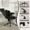 Leawin Drehstuhl Ergonomischer Bürostuhl mit Air-Lordosenstütze, Breiter Drehstuhl mit Rollen, weich gepolstert bis 150 kg Bild 3
