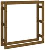 vidaXL Kaminholzregal Honigbraun 100x25x100 cm Massivholz Kiefer 822425 Bild 2
