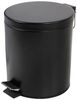 Spetebo Kosmetikeimer Edelstahl Tretmülleimer 5 Liter - schwarz, Metall Kosmetikeimer in zeitlosem Design Bild 5