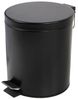Spetebo Kosmetikeimer Edelstahl Tretmülleimer 5 Liter - schwarz, Metall Kosmetikeimer in zeitlosem Design Bild 4