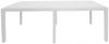Dmora Außentisch Abbaviva, ausziehbares rechteckiges Esszimmerregal, ausziehbarer Gartentisch in Rattanoptik, 100 % Made in Italy, 150/220 x 90 x 72 cm, Weiß Bild 4