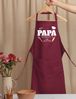 Youth Designz Grillschürze Herren Schürze Bei Papa Schmeckt es am besten Print Kochschürze, mit lustigem Spruch & Logo Aufdruck Bild 2