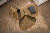 KAWOLA Couchtisch LAUCA Set 3-tlg. Metall bronze dreieckig 43 x 48 x 54 cm Bild 2