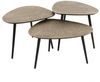 KAWOLA Couchtisch LAUCA Set 3-tlg. Metall bronze dreieckig 43 x 48 x 54 cm Bild 3