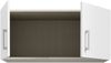Forte ECONOBOX Schrankaufsatz 90, 2-türiger Drehtürenschrankaufsatz, Holzwerkstoff, Weiß, 88,9 cm breit, 38,1 cm hoch, 54,2 cm tief Bild 4