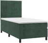 vidaXL Boxspringbett mit Matratze & LED Dunkelgrün 90x200 cm Samt 3136104 Bild 3