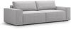 Micadoni Schlafsofa Jodie 3-Sitzer Boucle Hellgrau Bild 2