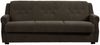 Sofa 3-Sitzer mit Bettfunktion Kaylyn Flockstoff braun Bild 2