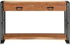 Konsolentisch, Beistelltisch, Konsole Braun 120 x 33 x 75 cm Massivholz Akazie Bild 5
