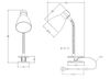 LED Klemmleuchte flexibel, Chrom & Metallschirm Schwarz, 36cm Bild 5