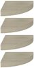 vidaXL Eck-Schweberegale 4 Stk. Eichen-Optik 25x25x3,8 cm MDF 323906 Bild 2