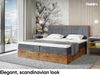 MEBLINI Boxspringbett LOFTY 9 120x200 cm mit Bettkasten - H4/Dunkelgrau Samt Polsterbett - Doppelbett mit Topper & Taschenfederkern-Matratze Bild 3