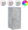 vidaXL TV-Wandschrank mit LED-Leuchten Betongrau 30,5x35x70 cm 837238 Bild 2