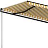 vidaXL Markise Manuell Einziehbar 450x300 cm Gelb und Weiß 3069118 Bild 5