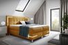 Boxspringbett Schlafzimmerbett 160x200cm AMORE Nr. 2 Gelb inkl. LED-Beleuchtung Bild 4