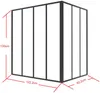 Vente-unique - BAYVIEW Innenglaswand MetallGlas Schwarz - B 90 cm x H 130 cm x L 120 cm Bild 3