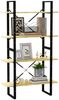 vidaXL Bücherregal 4 Fächer 80x30x140 cm Massivholz Kiefer 806462 Bild 4