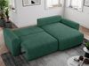 MKS Meble 'Nelson' Ecksofa mit Schlaffunktion und Bettkasten, L-form, Grün, Stoff Bild 3