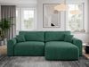 MKS Meble 'Nelson' Ecksofa mit Schlaffunktion und Bettkasten, L-form, Grün, Stoff Bild 2