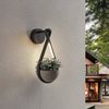 Lucande Außen-Wandleuchte Florka, 2 x 6 W LED, warmweiß Bild 3