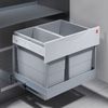 Abfallsorter Raumspar TANDEM S plus 18/12 mit Ausfahrautomatik, 30 (1x12 + 1x18) Liter / Hailo 3644801 / Schrankbreite 60 cm Bild 2