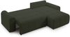 Selsey Simolla – Ecksofa mit Schlaffunktion und Bettkasten, rechts, Chenille, Olivgrün Bild 4