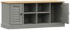 vidaXL Schuhbank VIGO Grau 106x35x45 cm Massivholz Kiefer 353180 Bild 5
