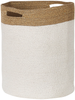 Textilkorb Baumwolle weiß beige 2er Set KARDH Bild 4