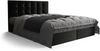 B&B Home 'Coria' Boxspringbett mit Bettkasten, Samt, Schwarz, 180x200 cm Bild 4
