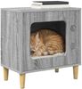 vidaXL Katzenhaus Graues Sonoma 51 x 30 x 52 cm Holzwerkstoff 8000659 Bild 3